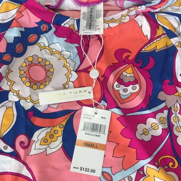 Trina Turk Sevilla Swim Shirt Long Sleeve NWT - Picture 13 of 16